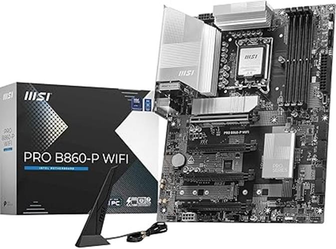 MSI PRO B860-P WiFi Motherboard, ATX - Supports Intel Core Ultra Processors (Ser