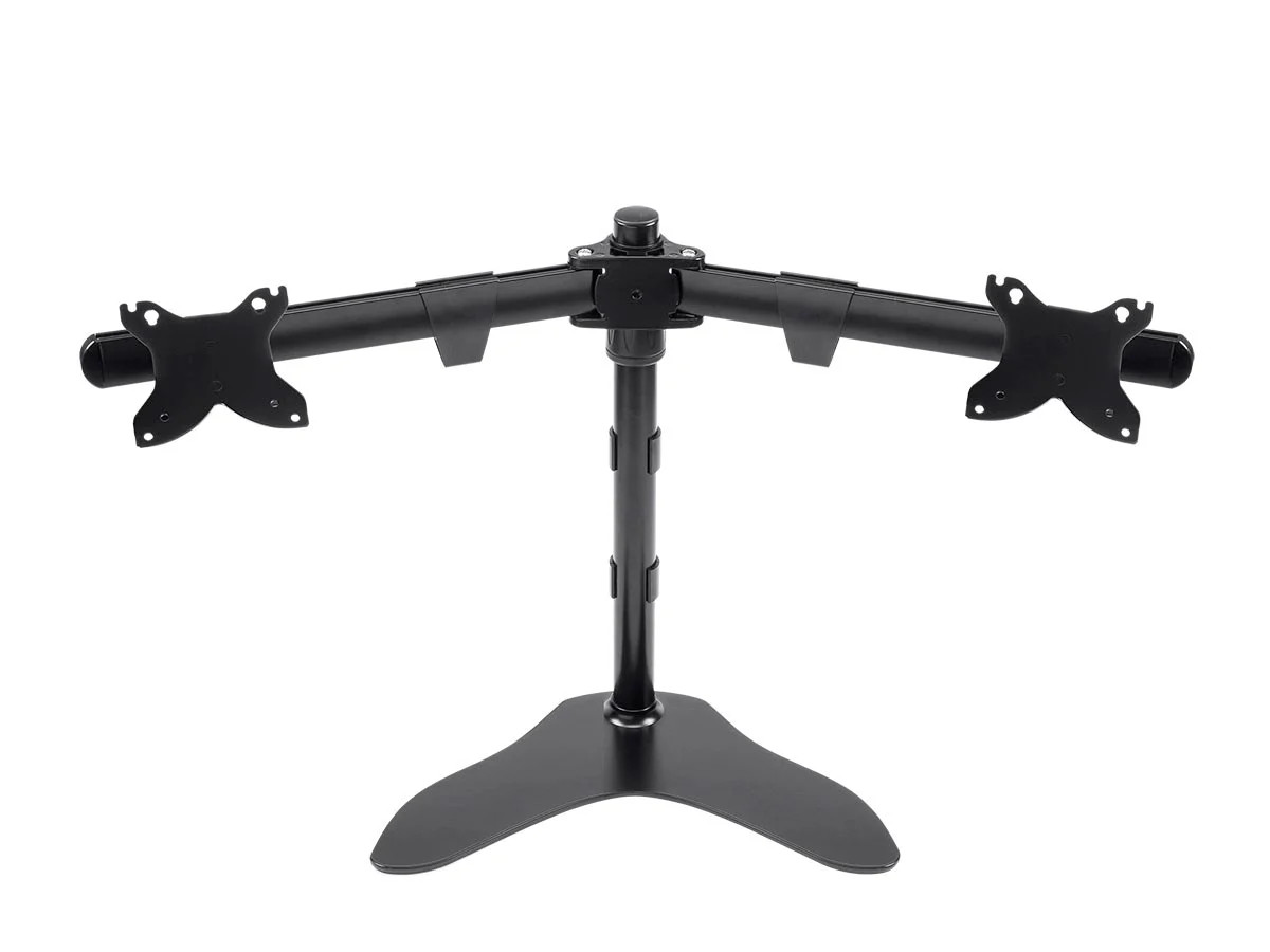 Monoprice Dual Monitor Free Standing Adjustable Desk Mount for Monitors 15~30in