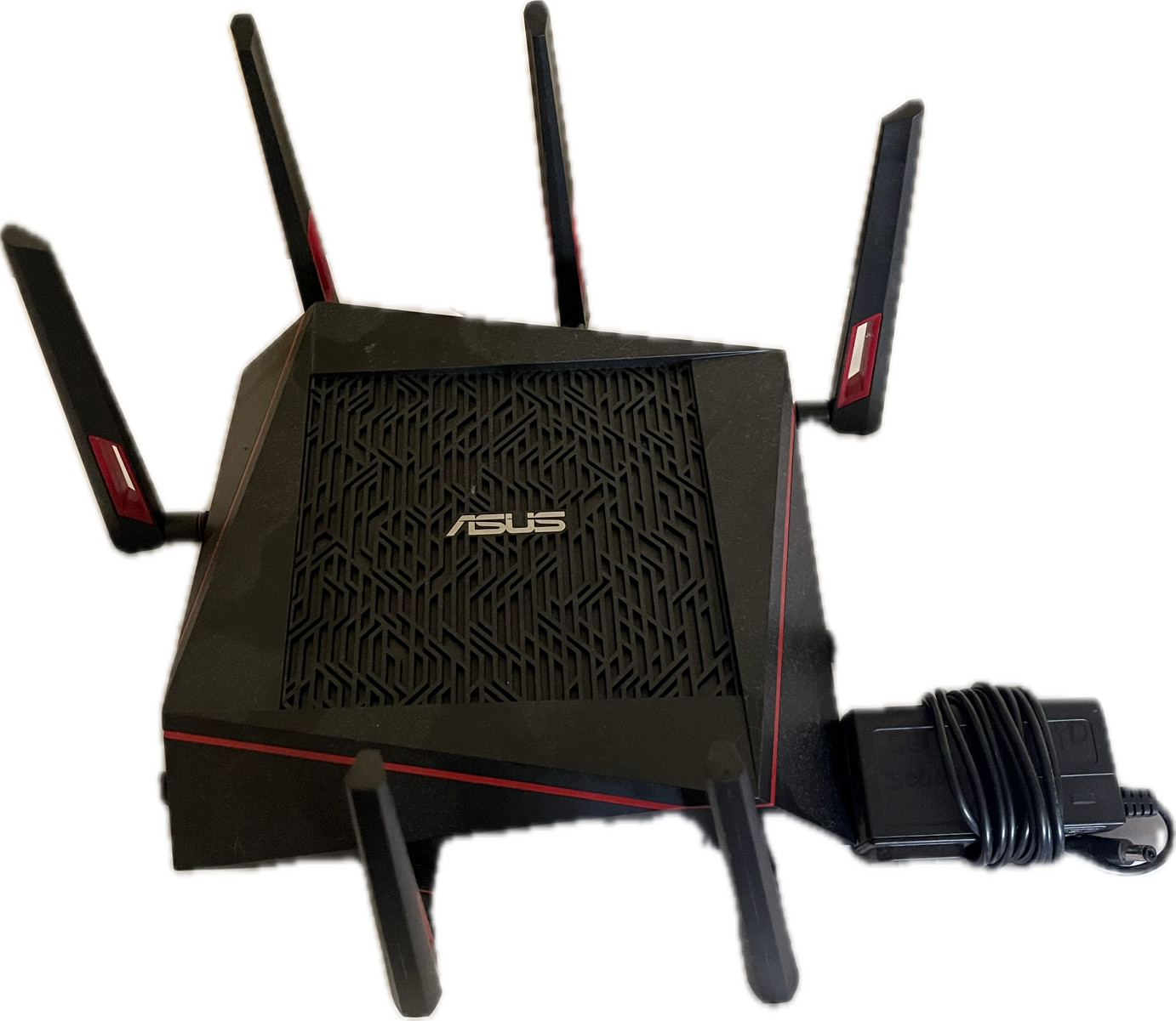ASUS RT‑AC3200 Tri‑Band Gigabit WiFi Router – 6 Antennas – Long Range – Tested E