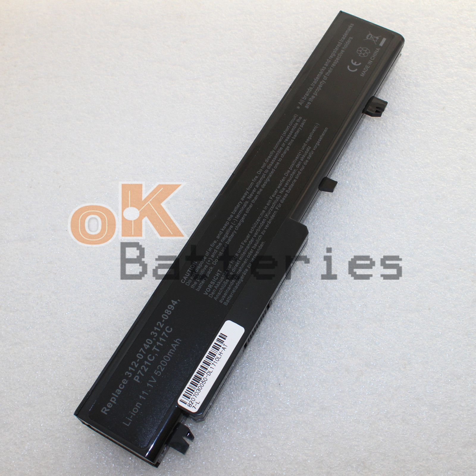 New 5200mAh Laptop Battery for Dell Vostro 1710 1720 Series T117C T118C P726C