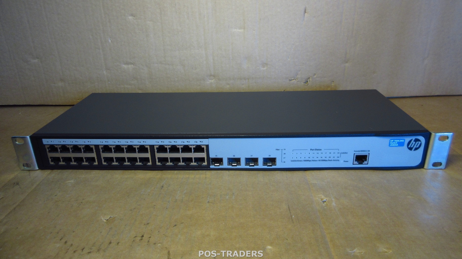 HP JG924A OfficeConnect 1920 24G GIGABIT Switch 24-Port LAN + 4x SFP + RACK EARS