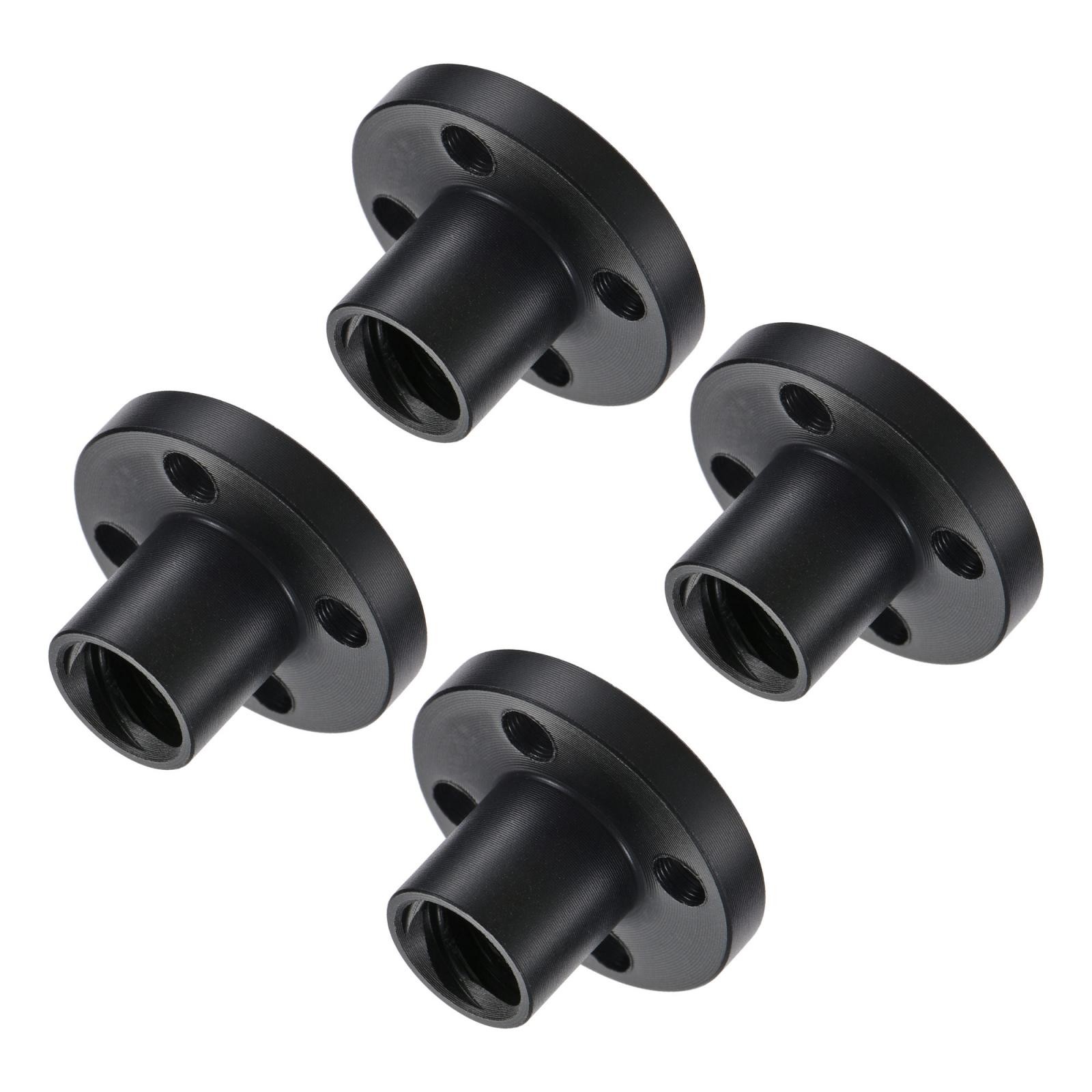 T8 POM Lead Screw Trapezoidal Nut 2mm Pitch 8mm Lead for 3D Printer Black 4Pcs
