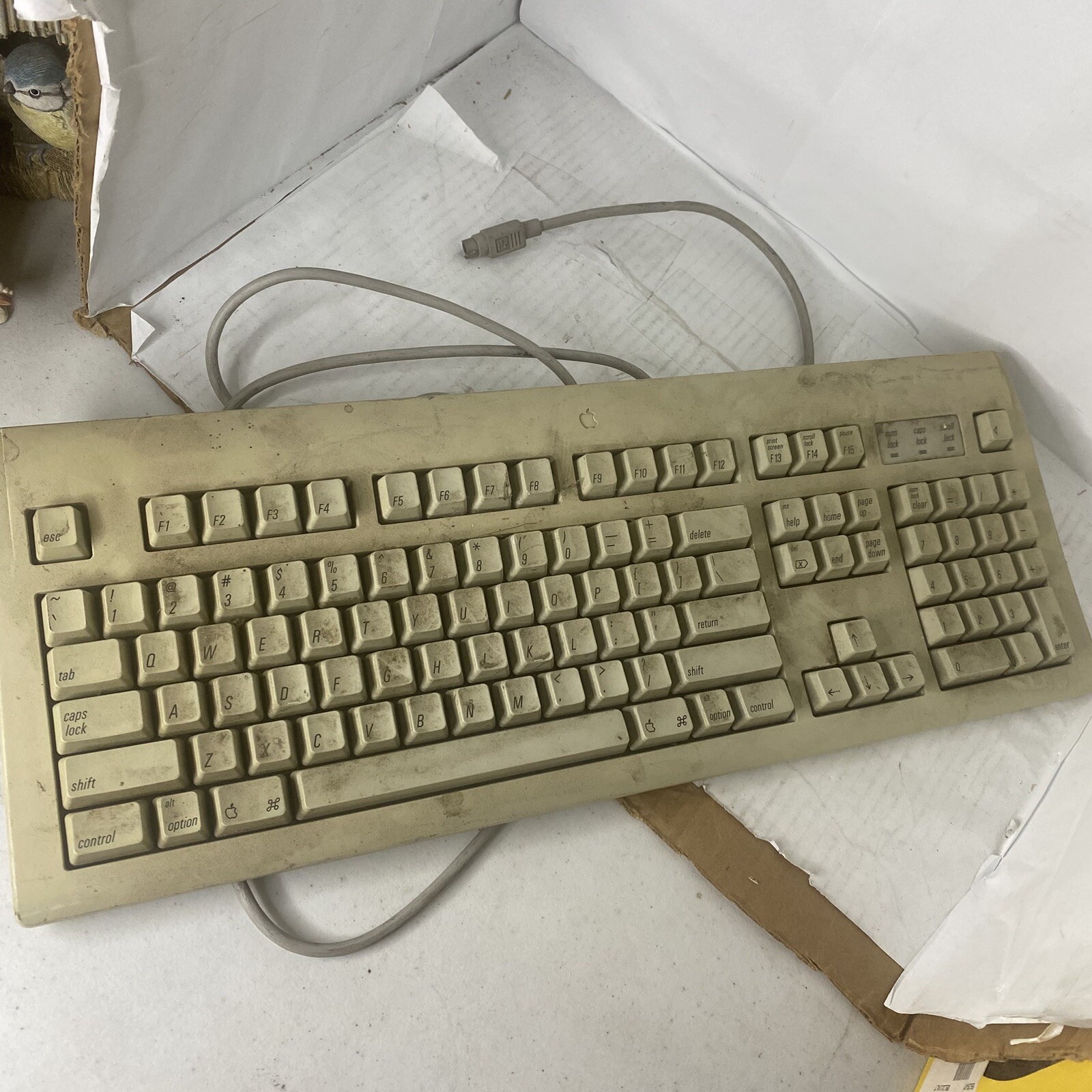 Vintage AppleDesign 1995 Keyboard M2980 Apple Macintosh Computer Untested As Is