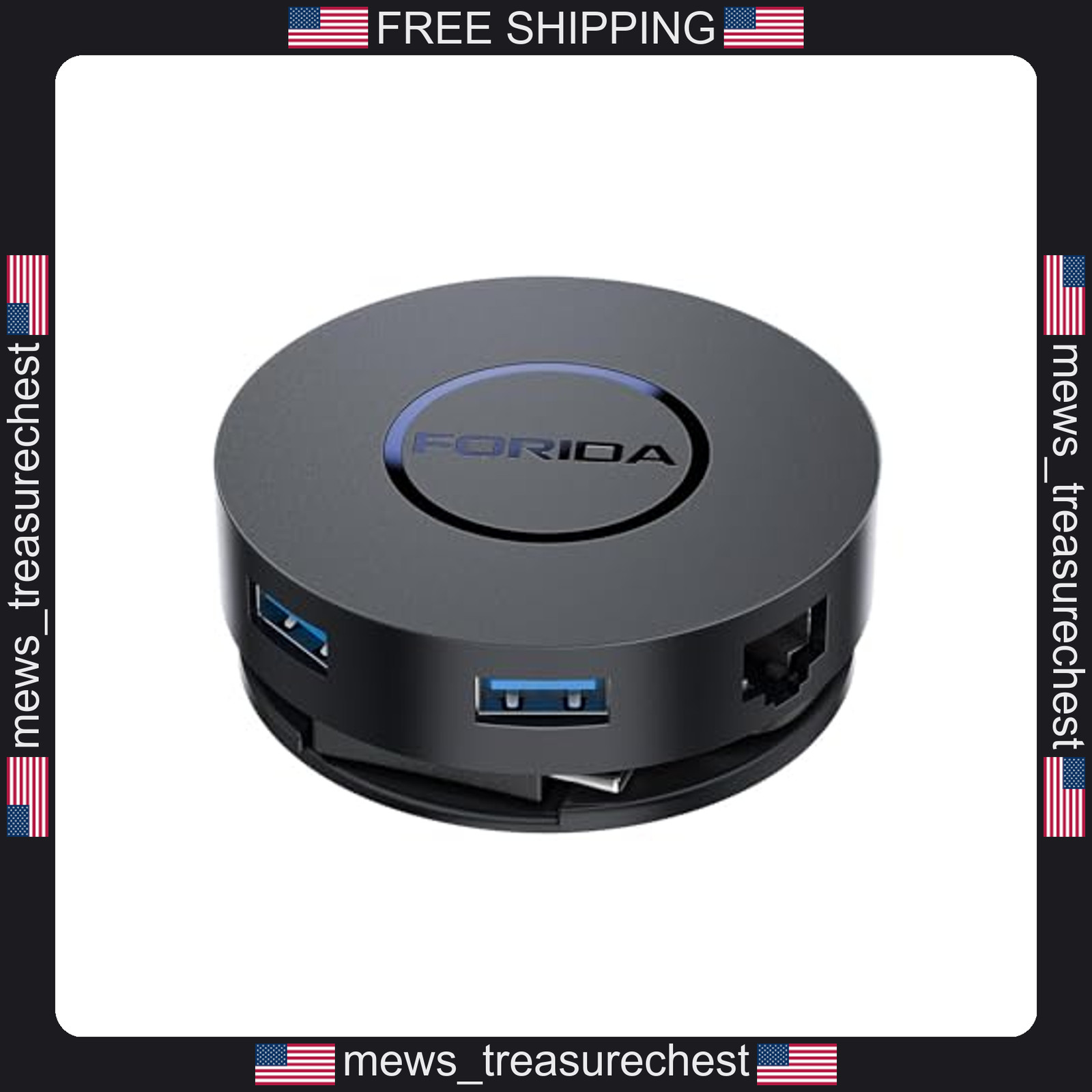 USB C Docking Station Dual HDMI 4K 7-in-1 with Ethernet, USB 3.0, PD