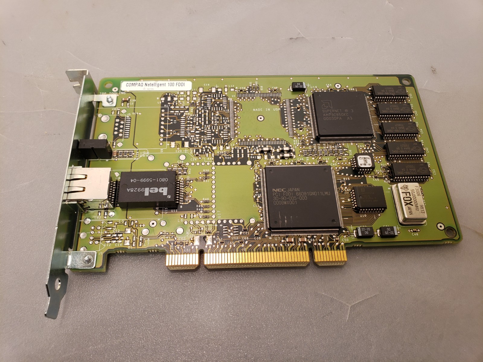 Vintage Compaq 242506-004 Ethernet 10/100 Netelligent Network Adapter PCI NIC