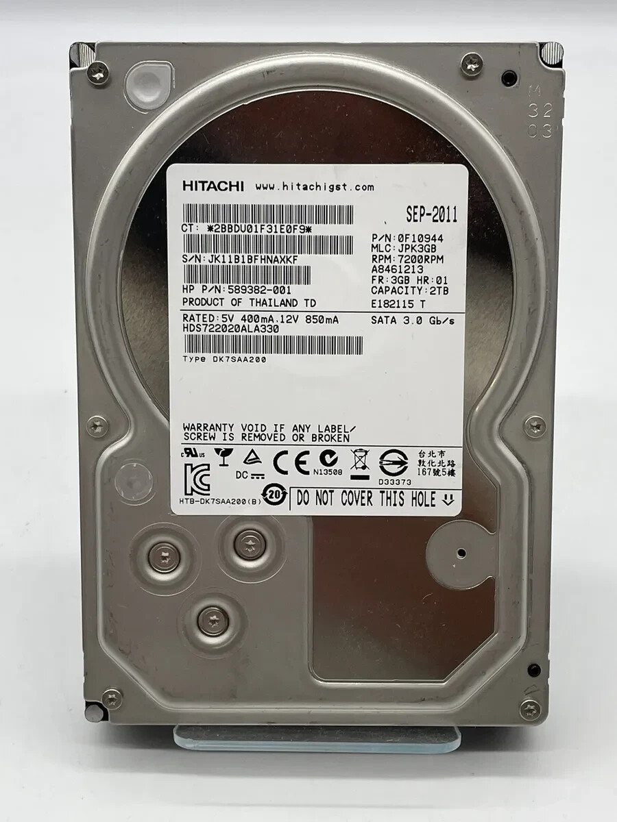 **NEW ZERO HOURS**-Hitachi 2TB,Internal,7200 RPM (HDS722020ALA330) Desktop HD