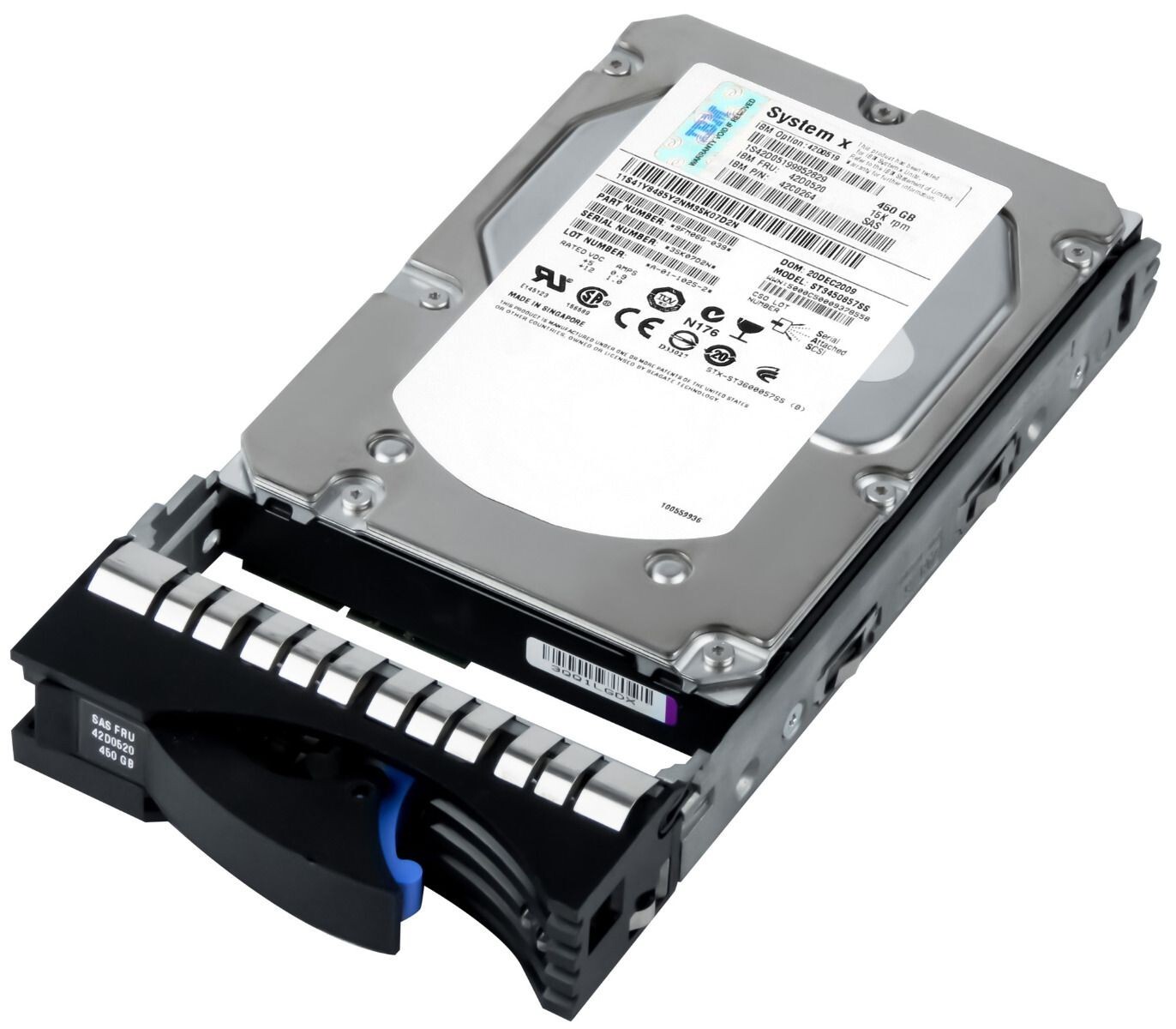 HARD DRIVE IBM 42D0520 42C0264 42D0519 ST3450857SS 450GB 15000Umin SAS 3.5" inch