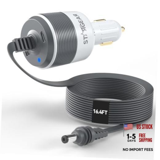 for Starlink Mini Car Adapter with 16.4FT Flat Cable, Adapter+16.4FT Flat Cable