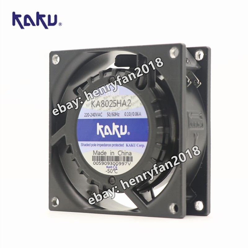 KAKU KA8025HA2 Axial fan 220/240V 0.10/0.06A 80*80*25MM Cooling fan Ball bearing