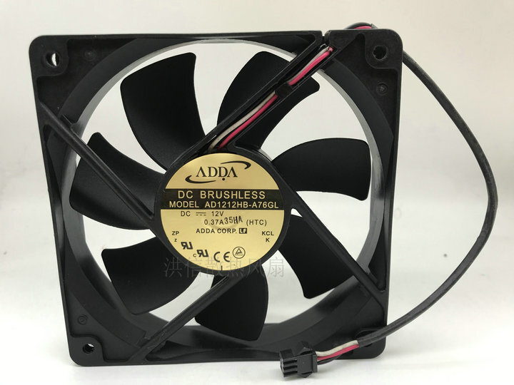ADDA AD1212HB-A76GL 12025 DC12V 0.37A chassis cooling fan