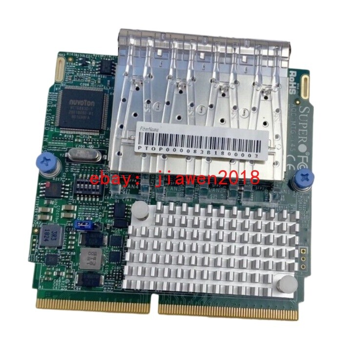 Supermicro AOC-MTG-i4S Quad Port X710 Chip 10GbE SFP+ Network Adapter SIOM Card