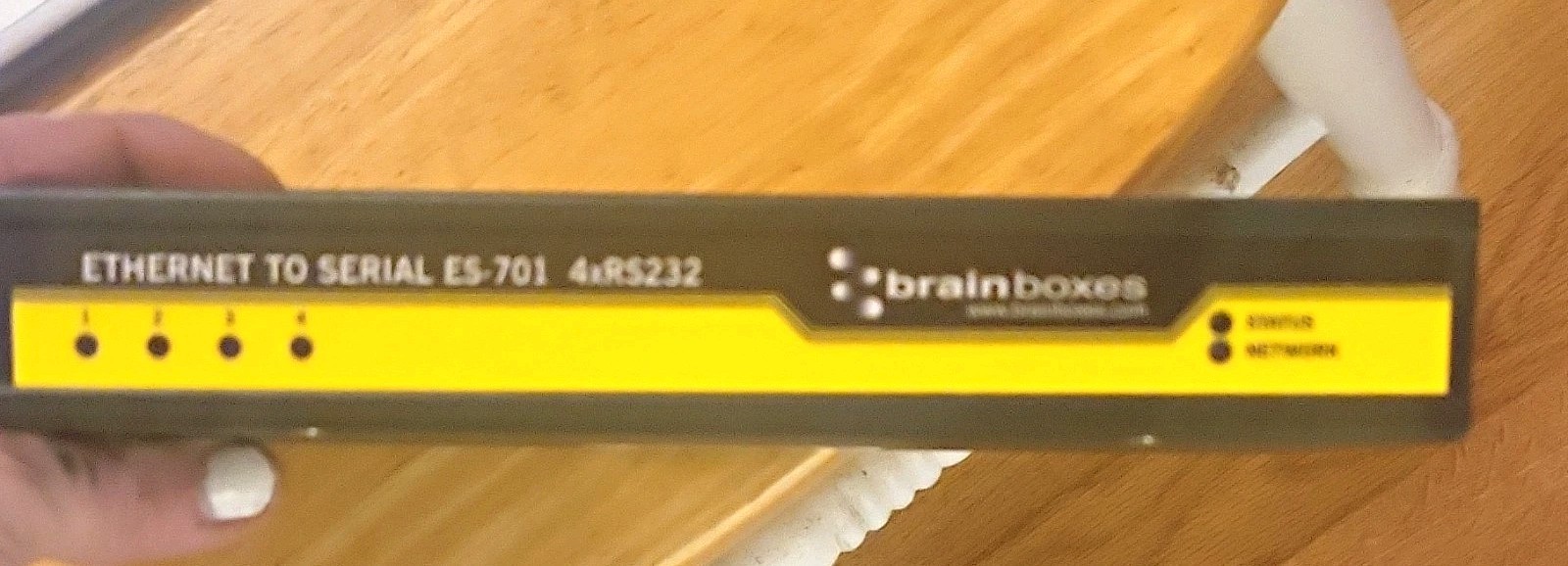 Brainboxes ES-701 Ethernet to Serial 4x RS232 Desktop Device Server