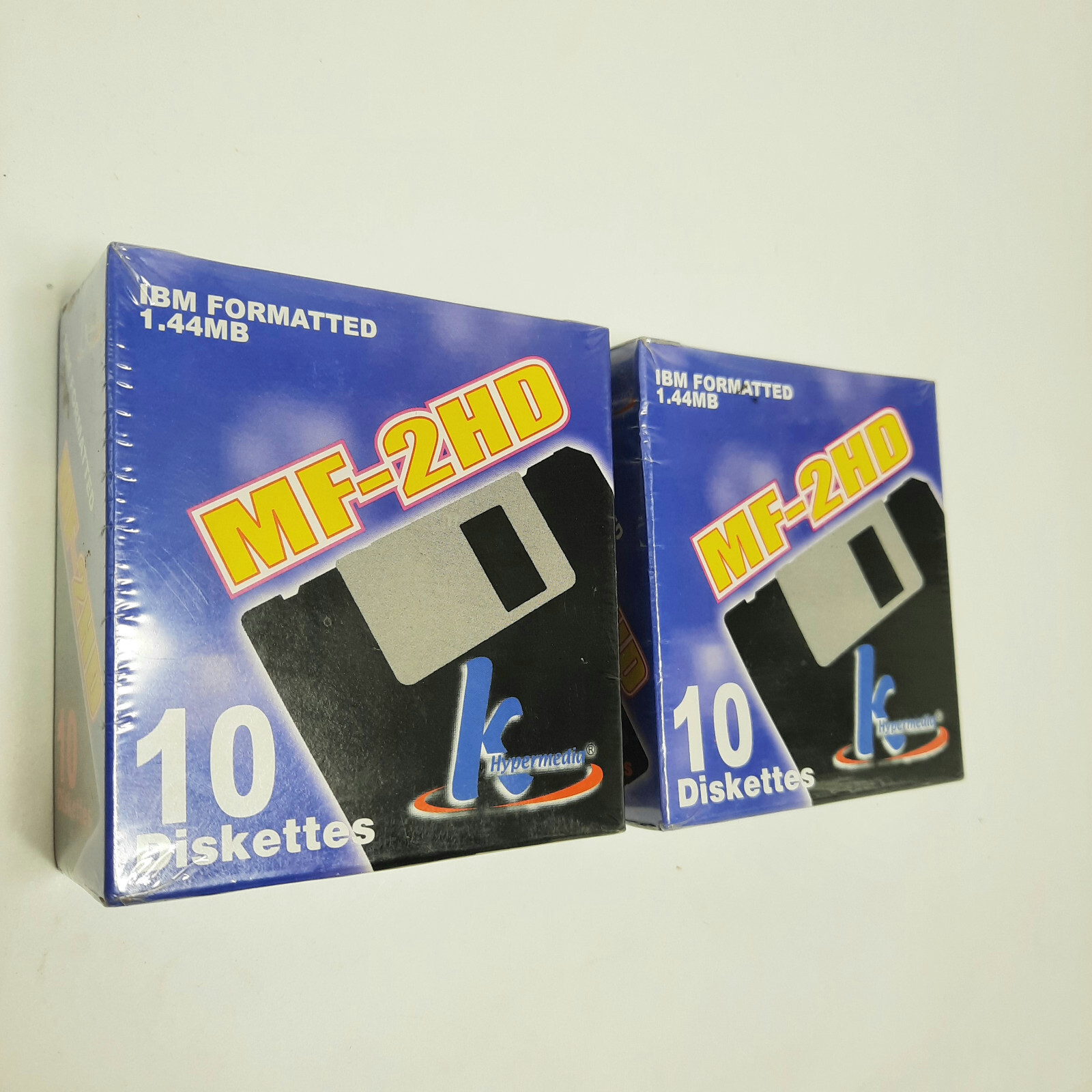 Two New Sealed Boxes of 10 3.5" Microdisks MF 2HD High Density KHypermedia