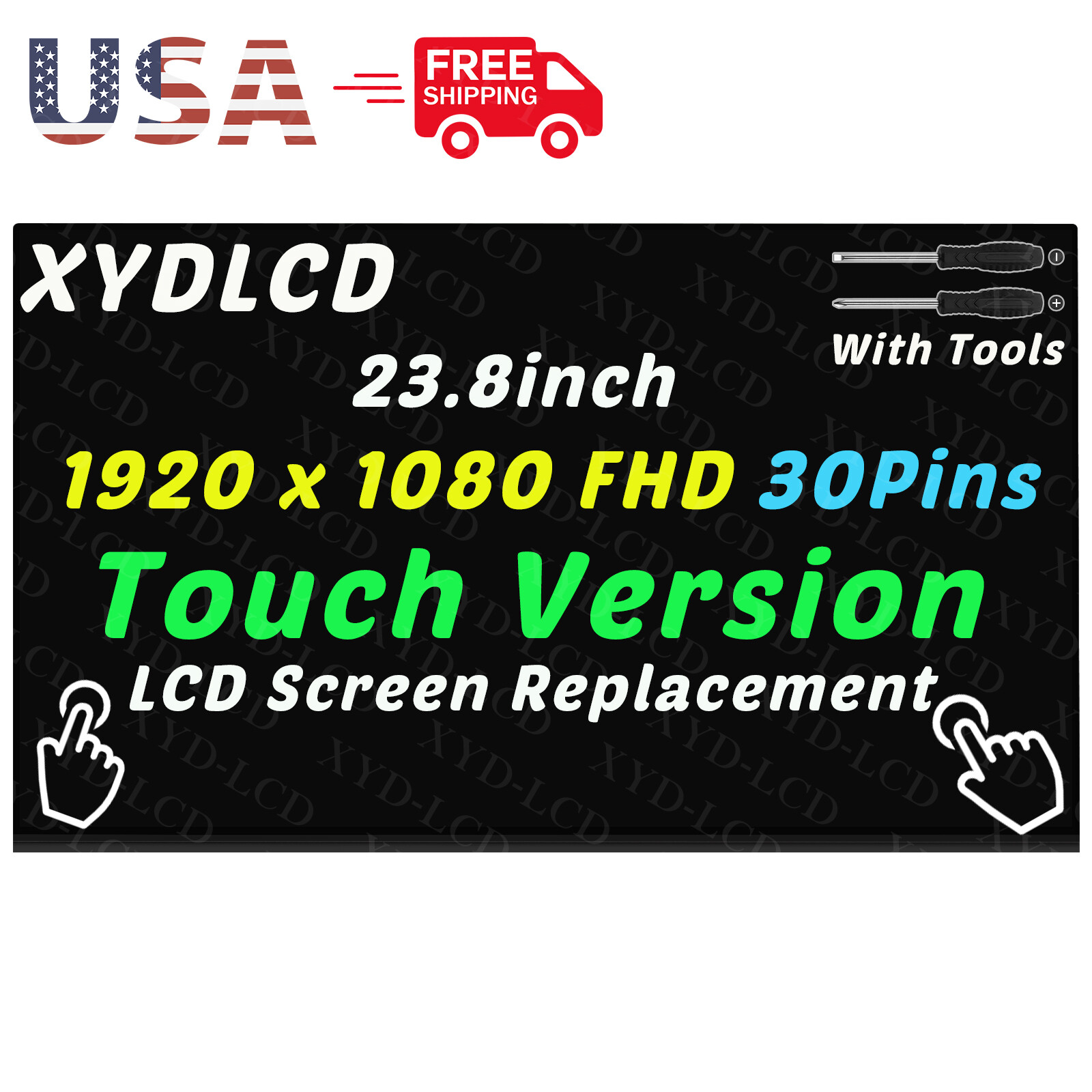 23.8" for Lenovo ideacentre A340-24ICB All-in-One F0E6 01AG986 LCD Touch Screen