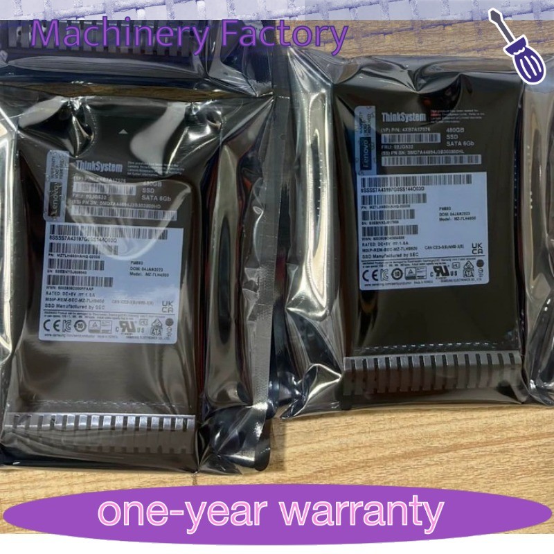 New for Lenovo ThinkSystem 02JG532 4XB7A17076 2.5" 480GB Entry SATA 6Gb SSD