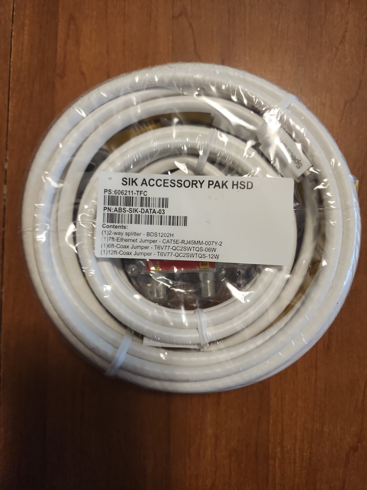 New Spectrum SIK Accessory Pak HSD Cable Internet Self Install Kit Ethernet Coax