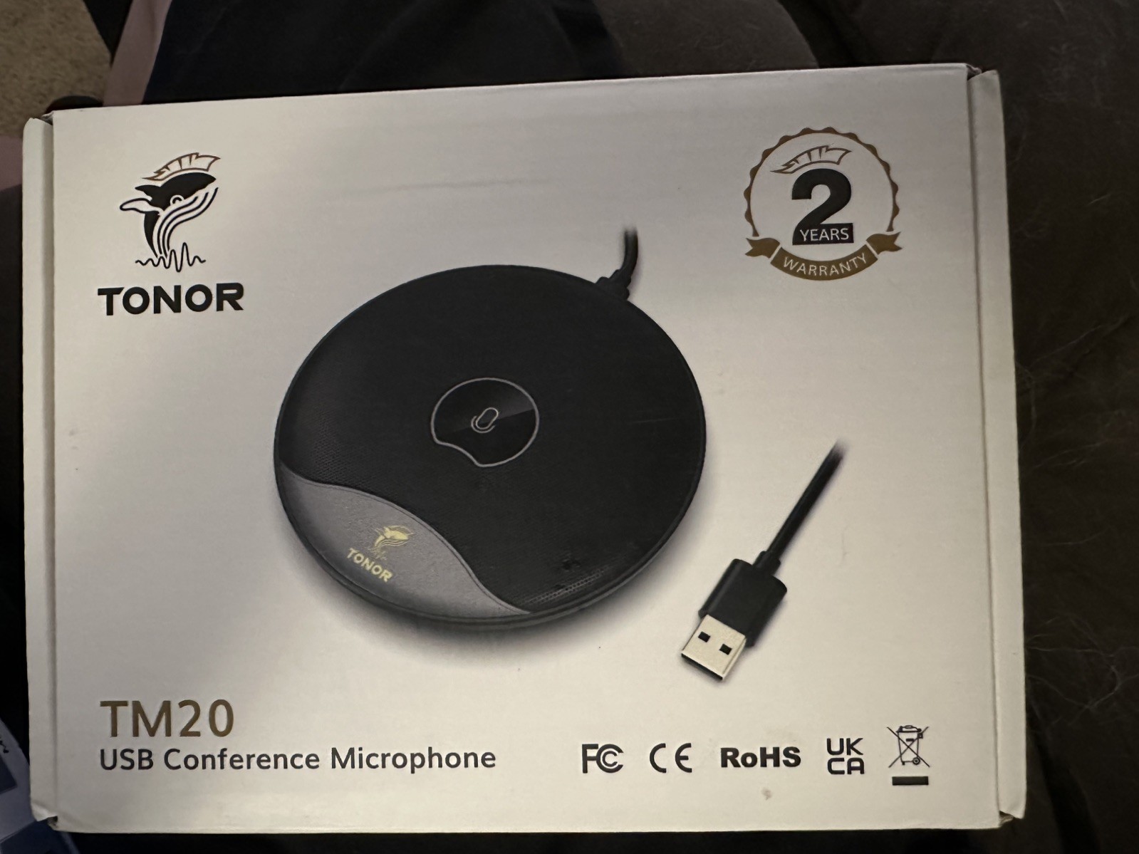 LOT OF 3 - Tonor TM20 Omnidirectional USB Conference Microphone