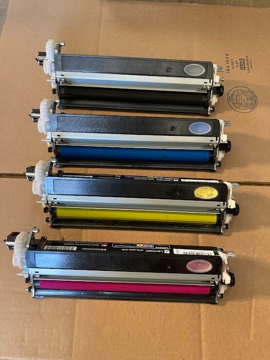 4 x Genuine Lexmark CX725 CS720de CS725de color Developers Black / Magenta