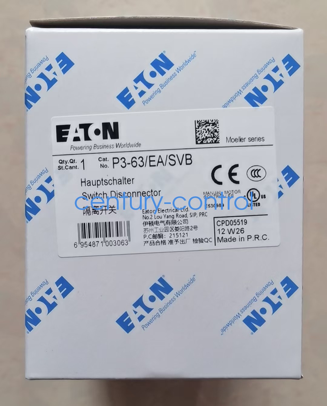 New Original EATON Disconnect Switch  P3-63/EA/SVB UPS or DHL fast delivery