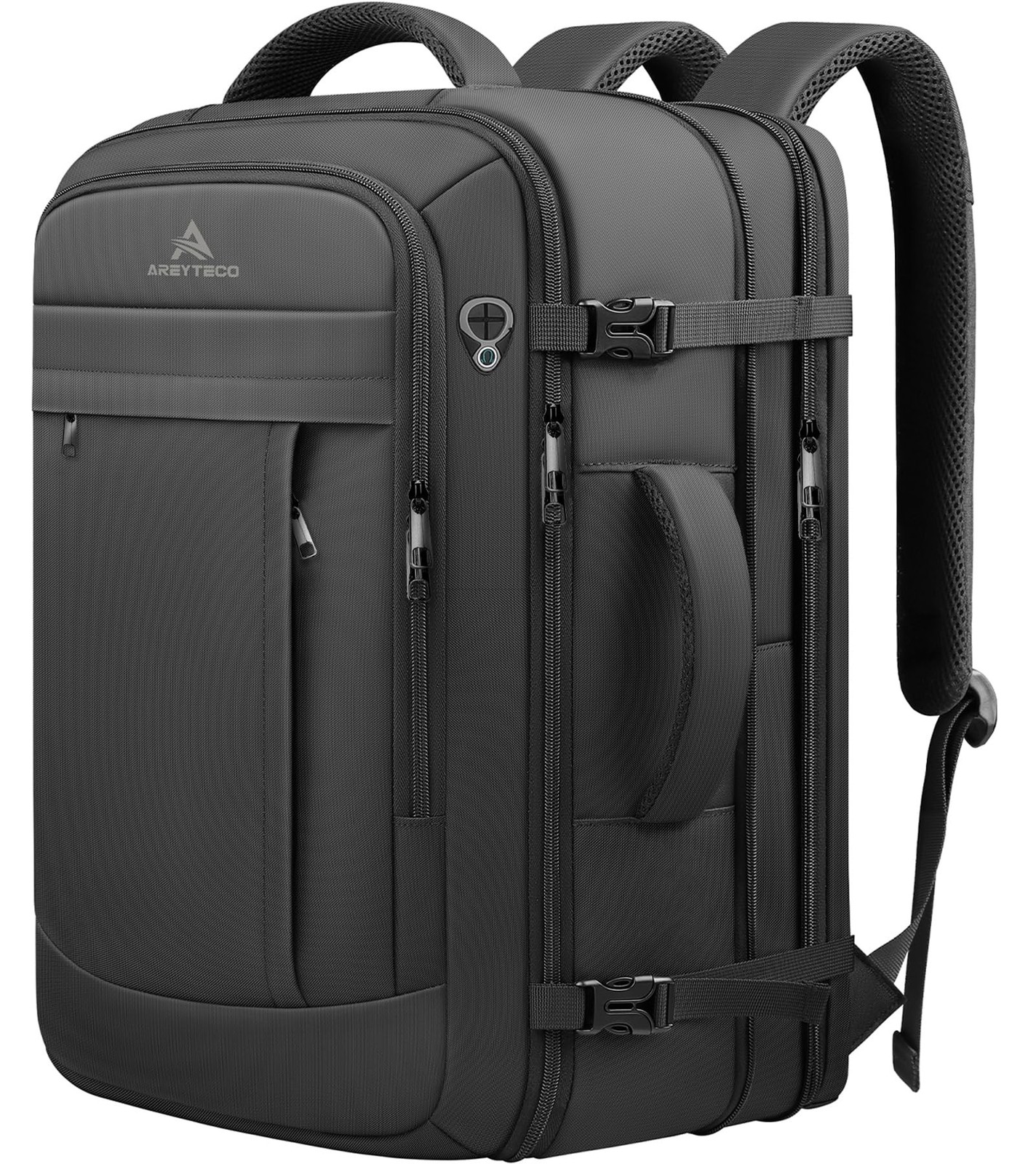 Travel Backpack, 50L Expandable Extra Large Laptop Backpack, Carry On Backpac...