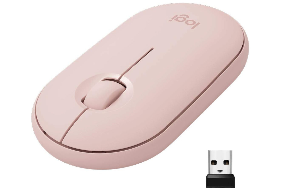 Logitech Pebble M340 Wireless Mouse with USB 2.4GHz Receiver Silent Slim PC/Mac