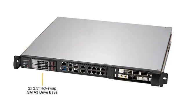 SuperMicro SYS-1019D-FHN13TP 1U System with 350W Power Supply