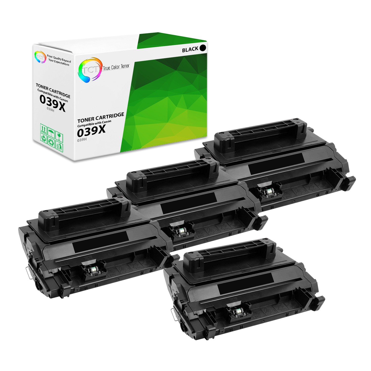 4Pk TCT 039H HY Black For Canon LBP351dn LBP352 Compatible Toner Cartridge 25k