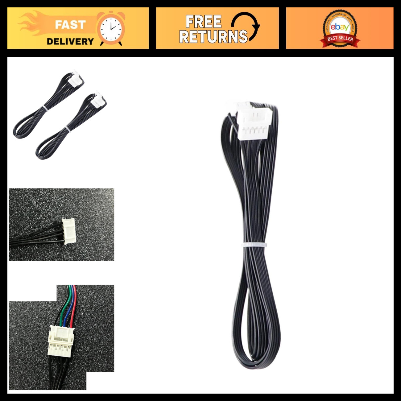 100cm Stepper Motor Extension Cable for Ender 3 V2 CR-10 3D Printers - High Qual