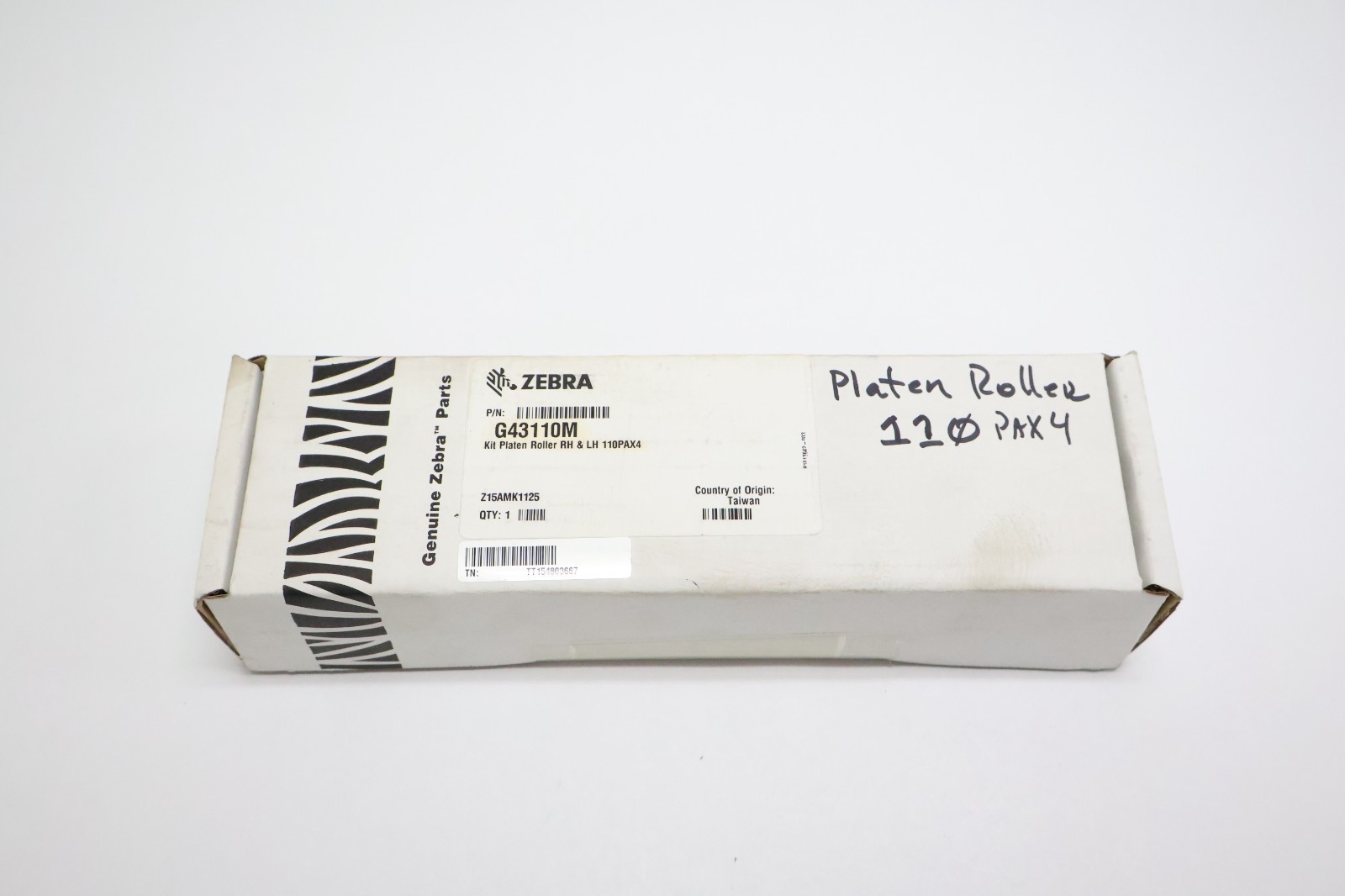 Zebra G43110M Genuine Platen Roller Kit for 110PAX4 Thermal Printer RH & LH NEW