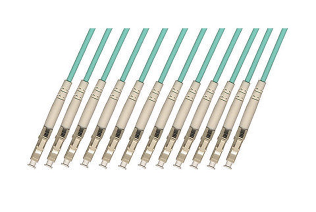 40M OUTDOOR ARMORED LC-LC 12 STRANDS OM3 50/125 MULTIMODE FIBER CABLE
