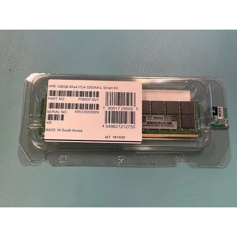 P06037-B21 P11447-0A1 HPE 4DRx4 128GB DDR4 PC4-3200AA LRDIMM Server RAM Memory