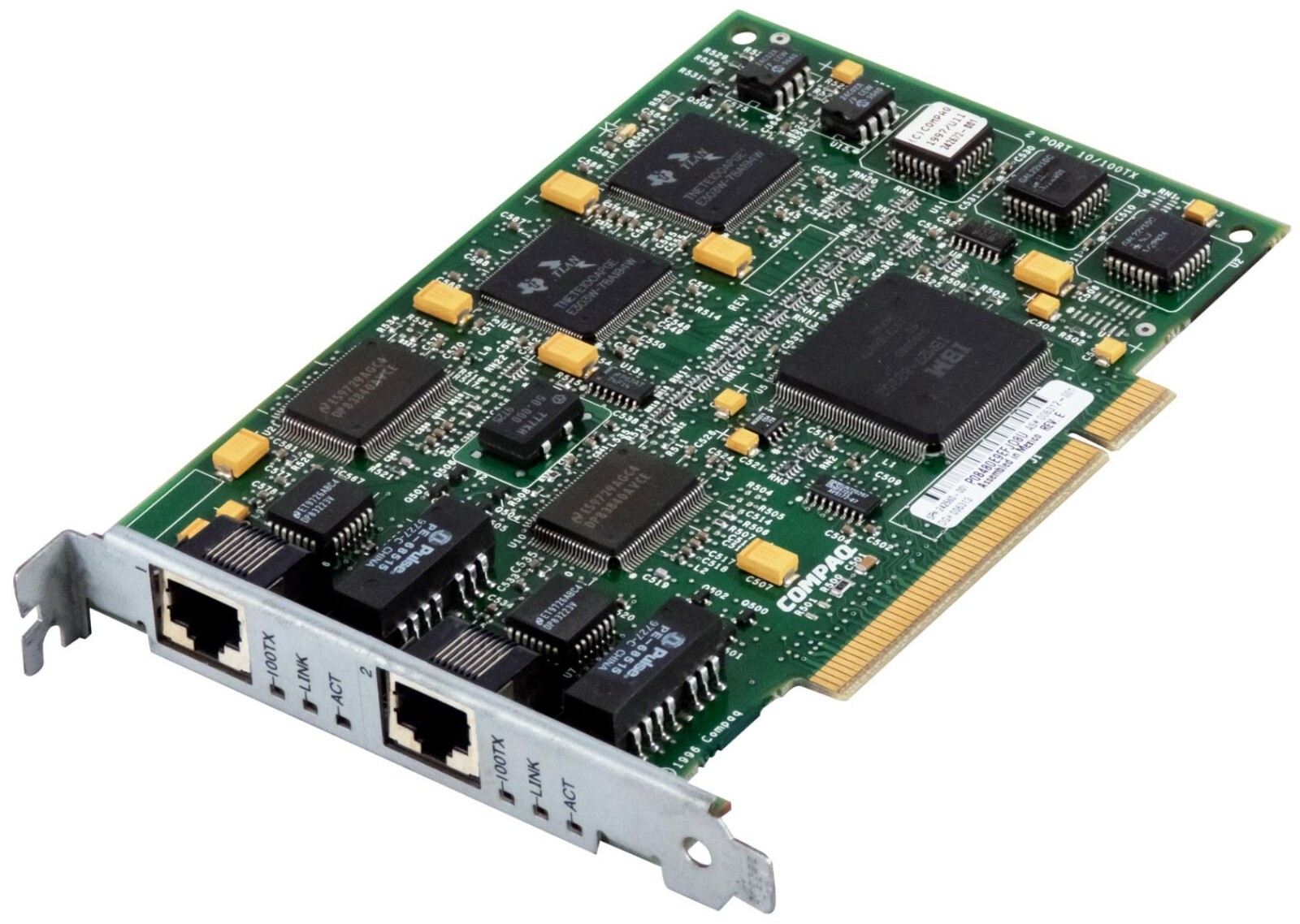 NETWORK LAN CARD COMPAQ 242560-001 10/100TX DUAL PORT 10/100Mbps PCI