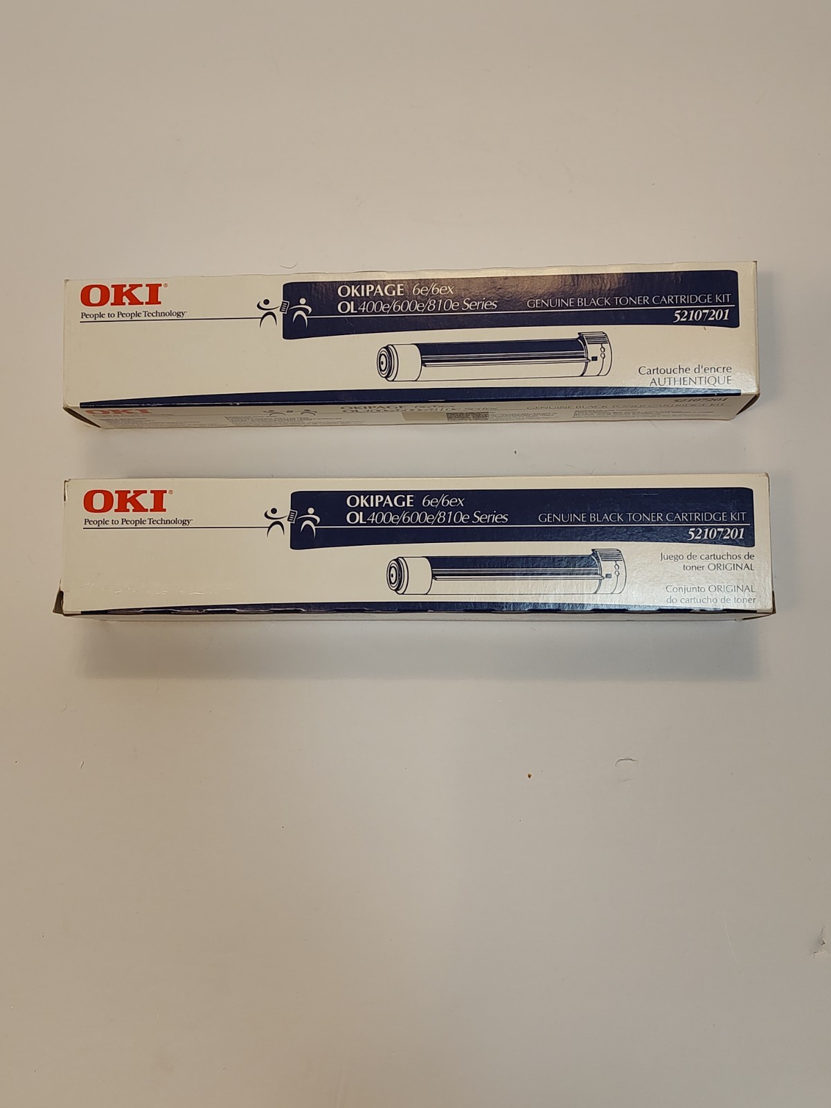 Okipage Black Toner Cartridge Kit 52107201 (lot of 2)