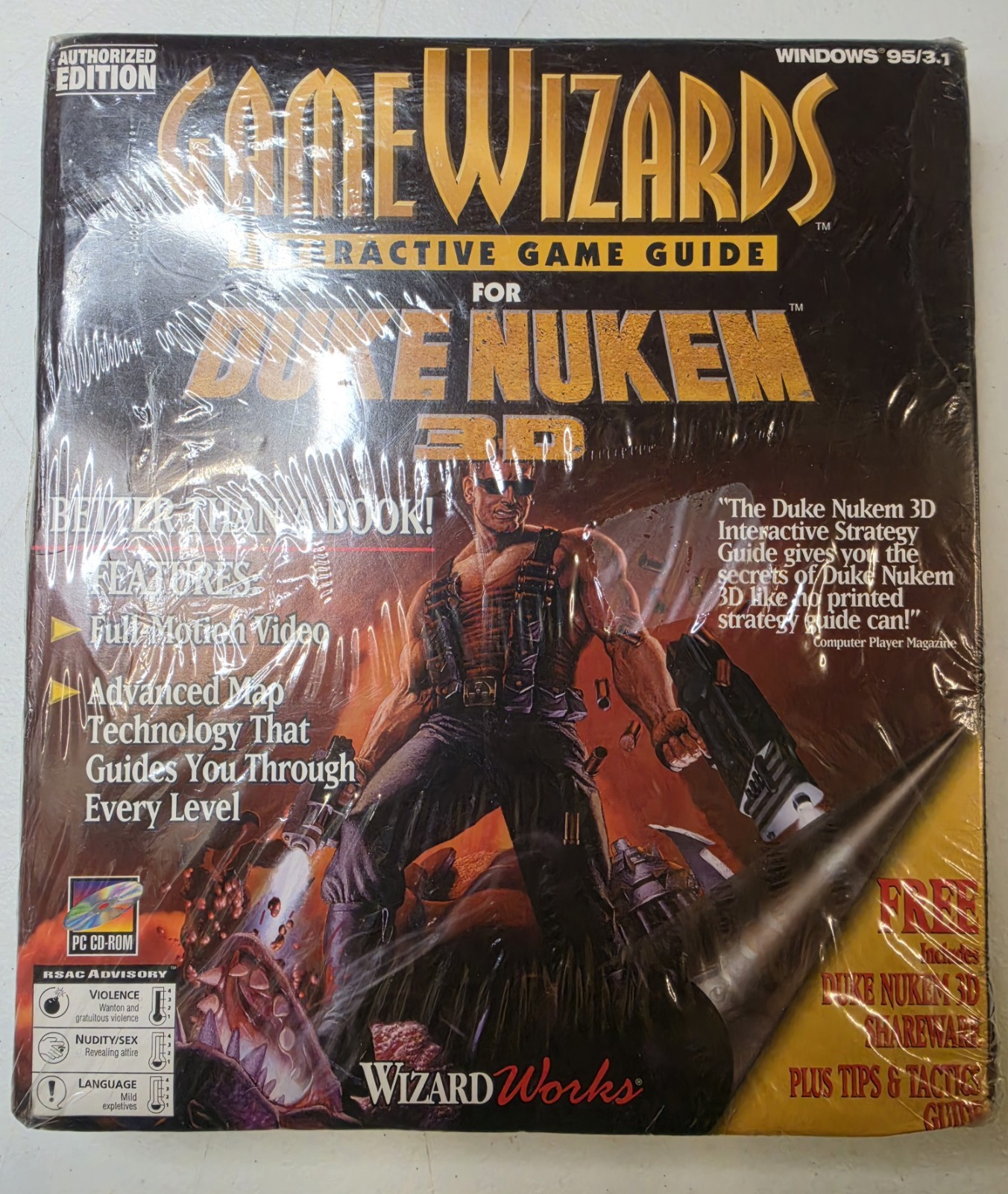 GameWizards Duke Nukem 3D Interactive Game Guide Big Box Sealed New