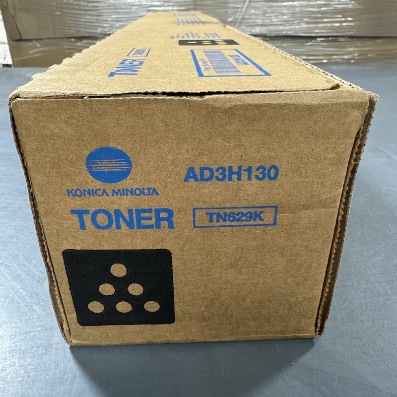 Genuine Konica Minolta TN629K (AD3H130) Black Toner Cartridge - Factory Sealed