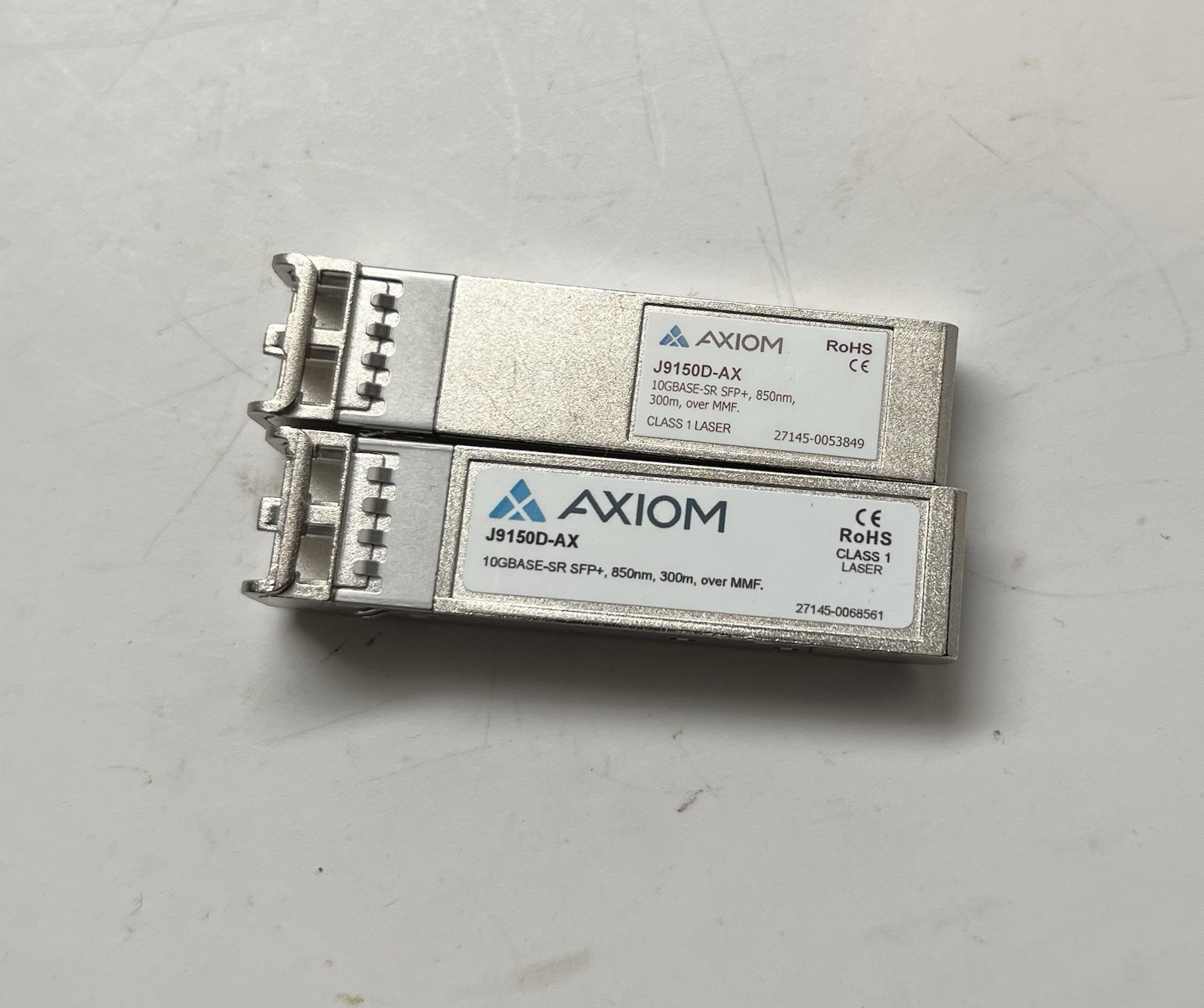 Pair of 2 Axiom J9150D-AX 10GBASE-SR SFP+ 10Gb Transceiver for HP Aruba