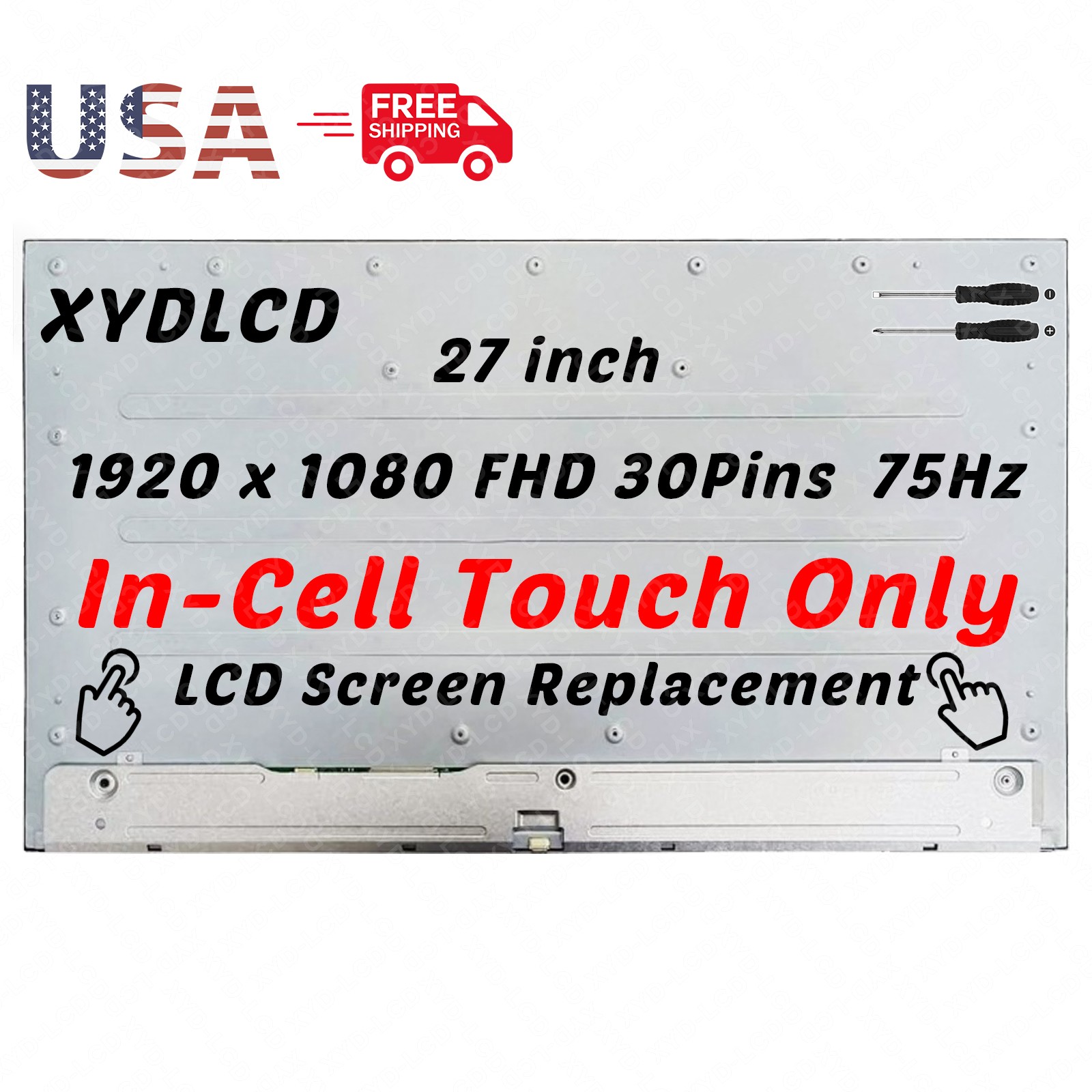 27in for HP 27-CS0070T 27-CS0013CI All-in-One LCD Touch Screen Panel Replacement