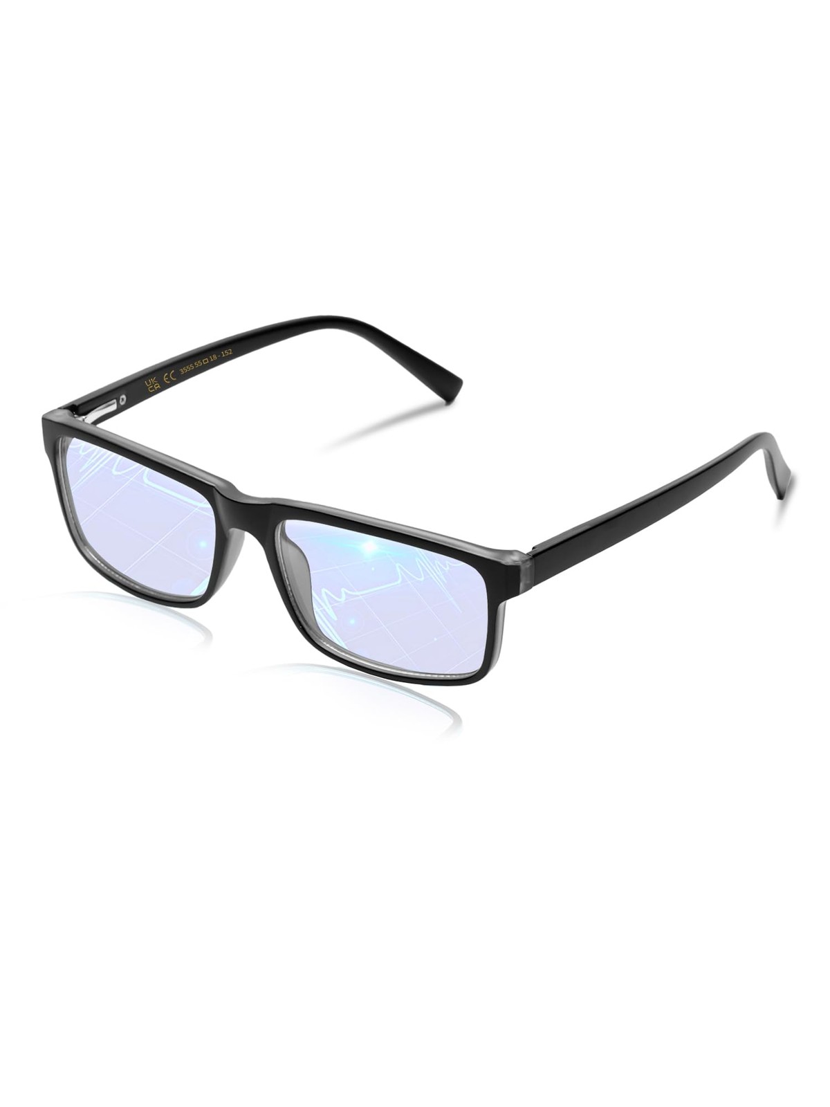 VMJFBJ Blue Light Glasses For Men Women Computer Glasses Clear Amber Lens