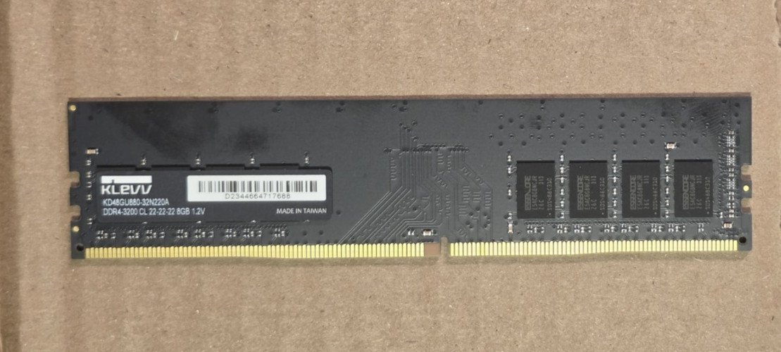 KLEVV 8Gb DDR4 3200 CL22 - KD48GU88D-32N220A ~ DESKTOP RAM MEMORY