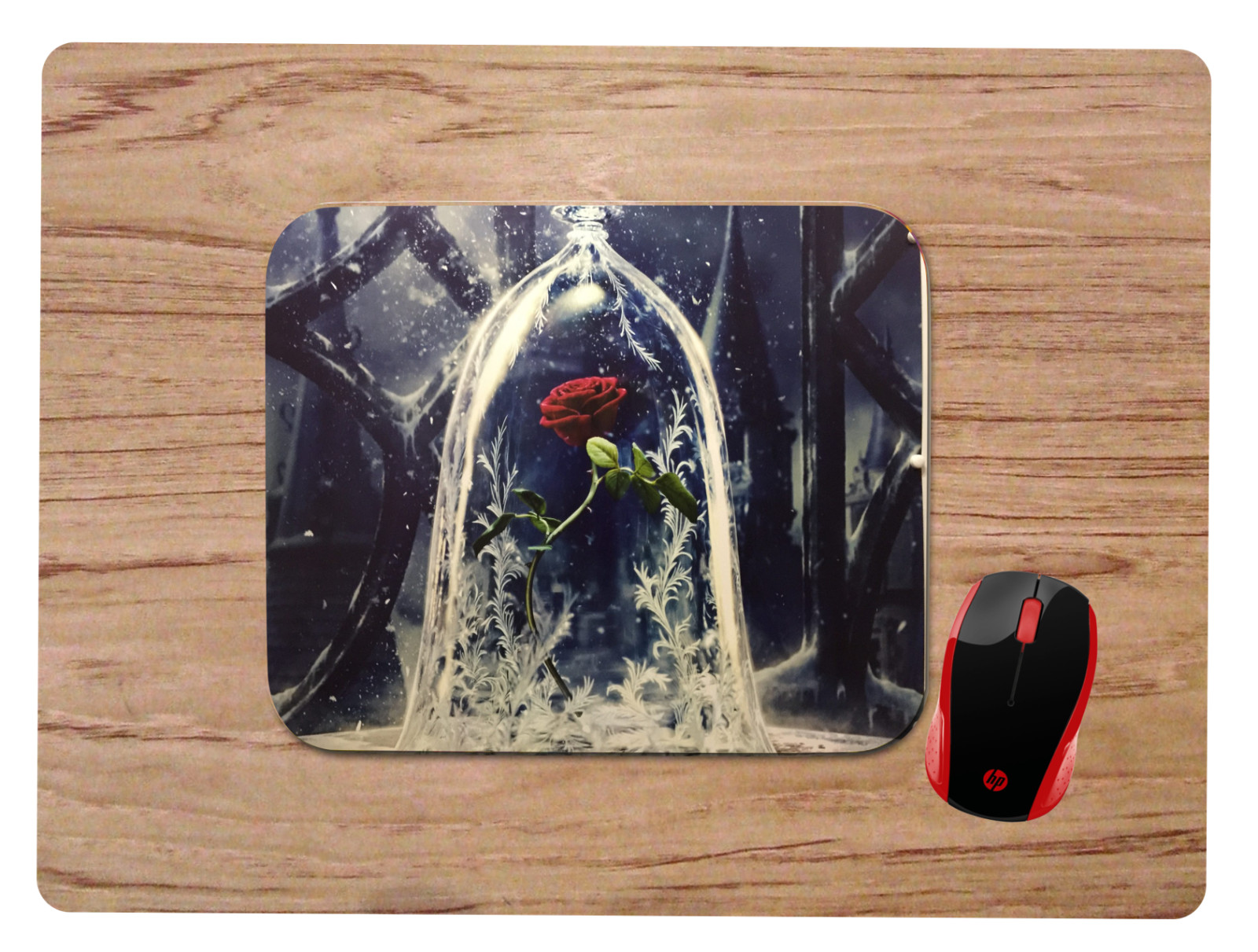 BEAUTY AND THE BEAST ENCHANTED ROSE MOUSEPAD MOUSE PAD HOME OFFICE GIFT D