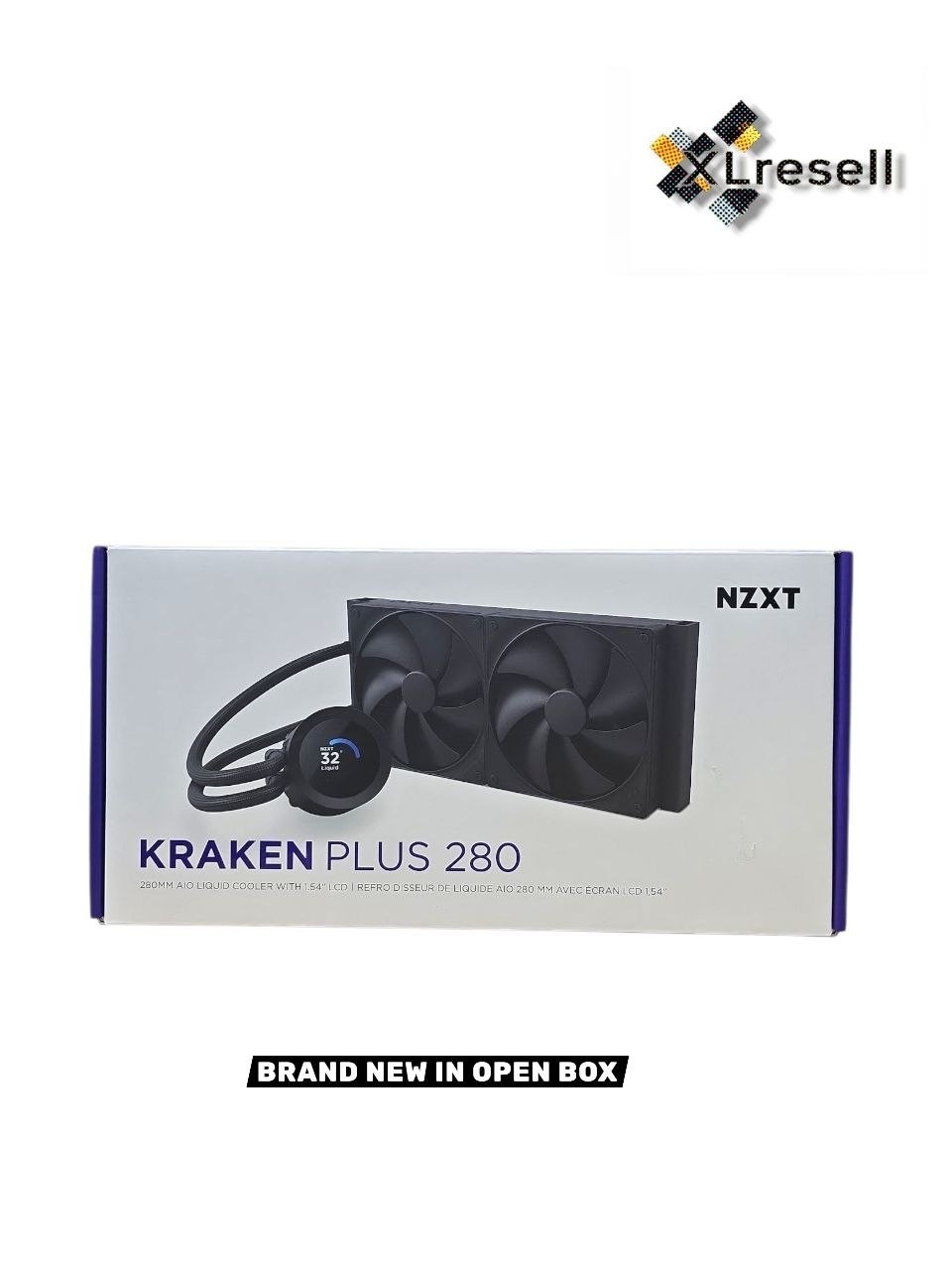 NZXT Kraken Plus 280 AIO CPU Liquid Cooler 280mm Radiator RL-KN280-B2
