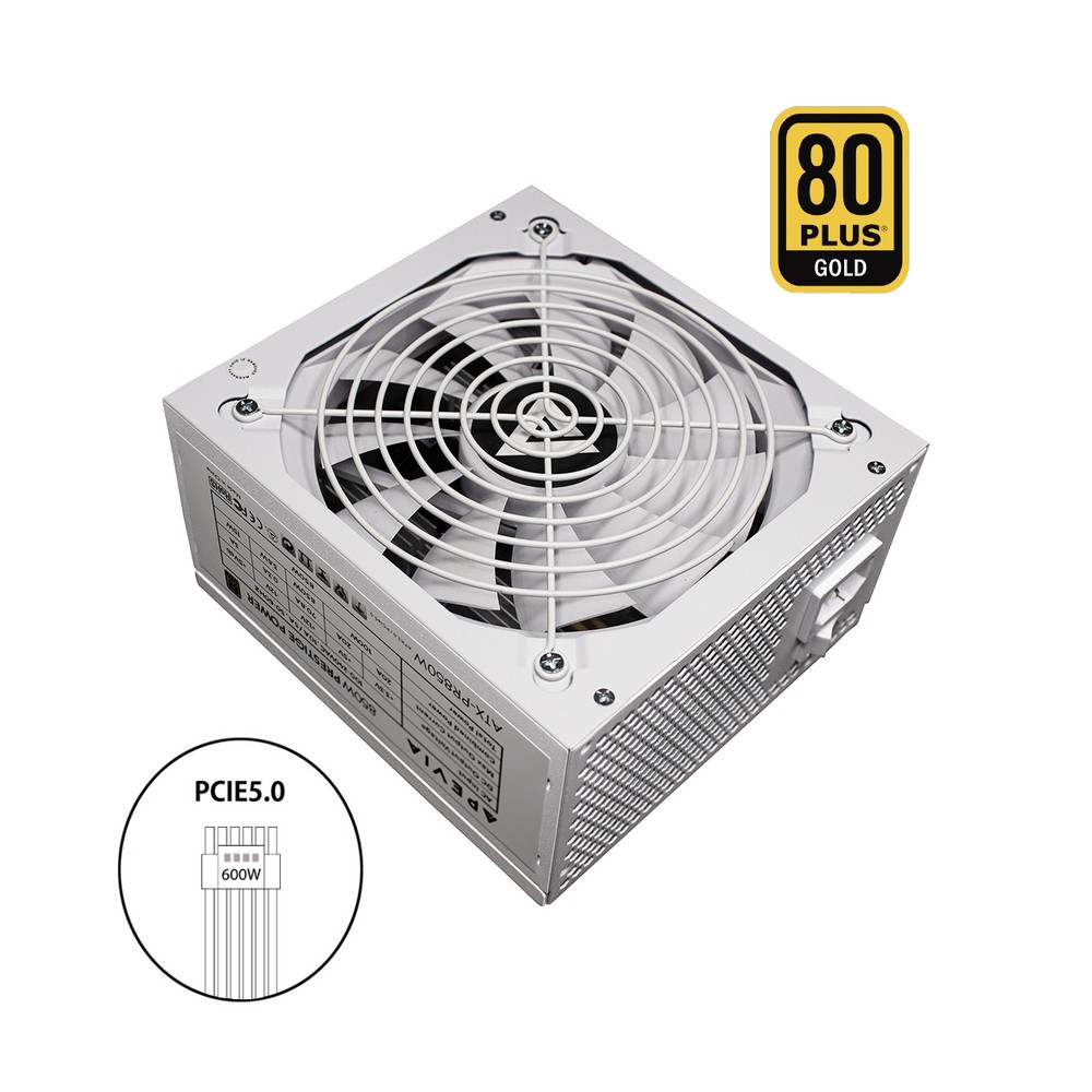 Apevia ATX-PR850W-WH PCIE 5.0  &  ATX 3.0 Prestige 850W 80+ Gold Power Supply