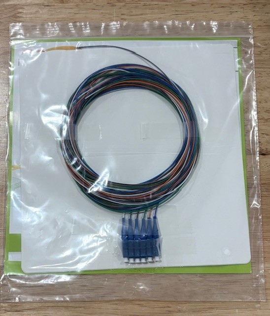 FIS 6 Fiber 900um Pigtails, SM, SC/UPC, Blue Boots, 3 Meters
