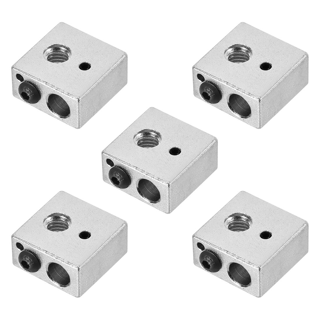 Aluminum Heater Block, Specialized for MK7 MK8 M6 1.75mm Filament 5pcs