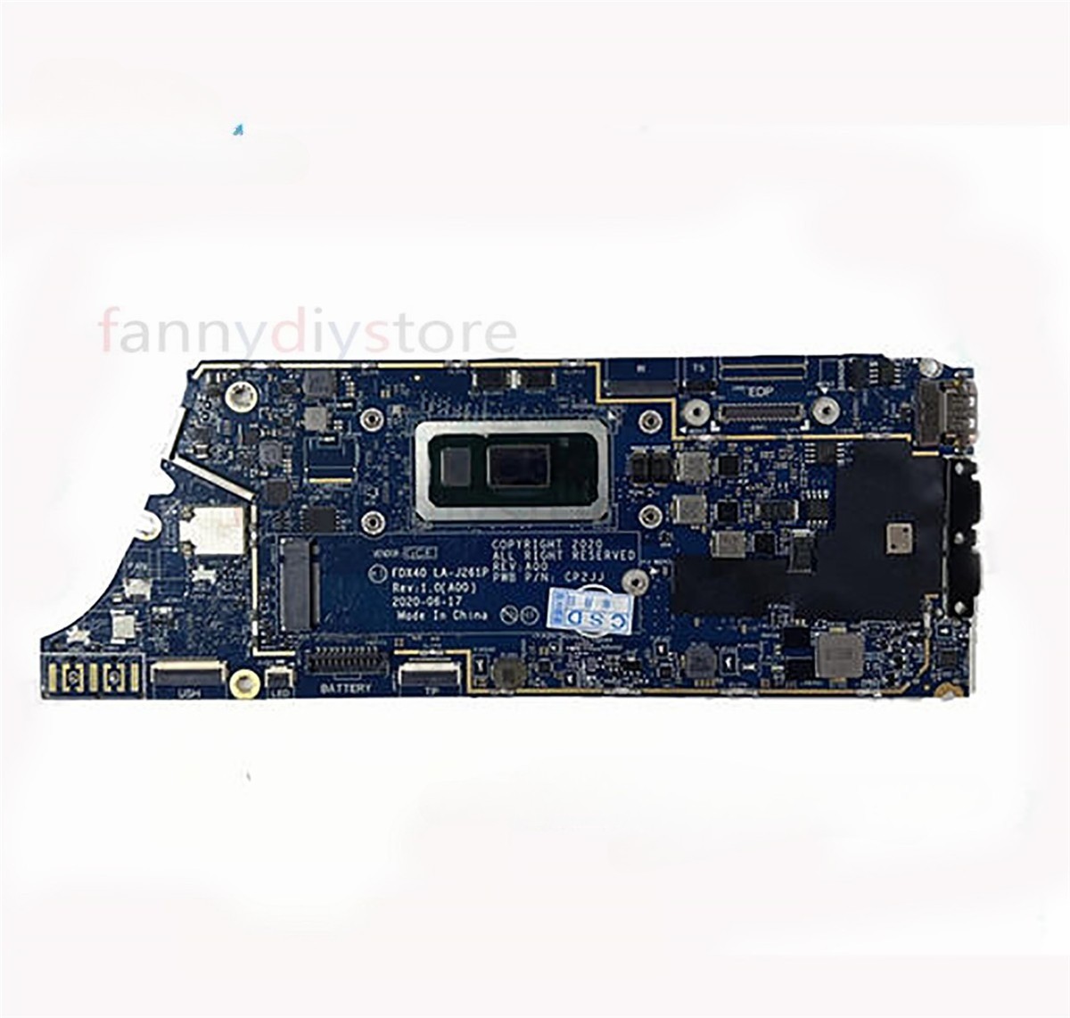 4J6CM For Dell Latitude 7410 LA-J261P Motherboard i5-10310U 16GB 04J6CM