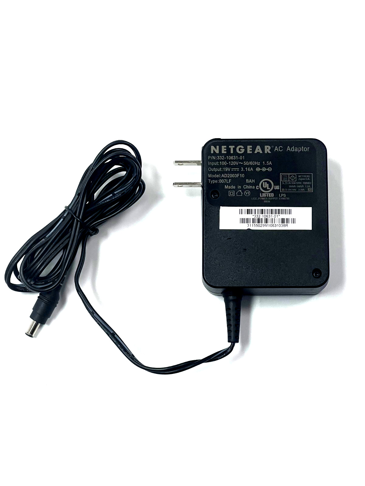 332-10631-01 19V 3.16A Power Supply AC Adapter Genuine OEM Netgear AD2003F10