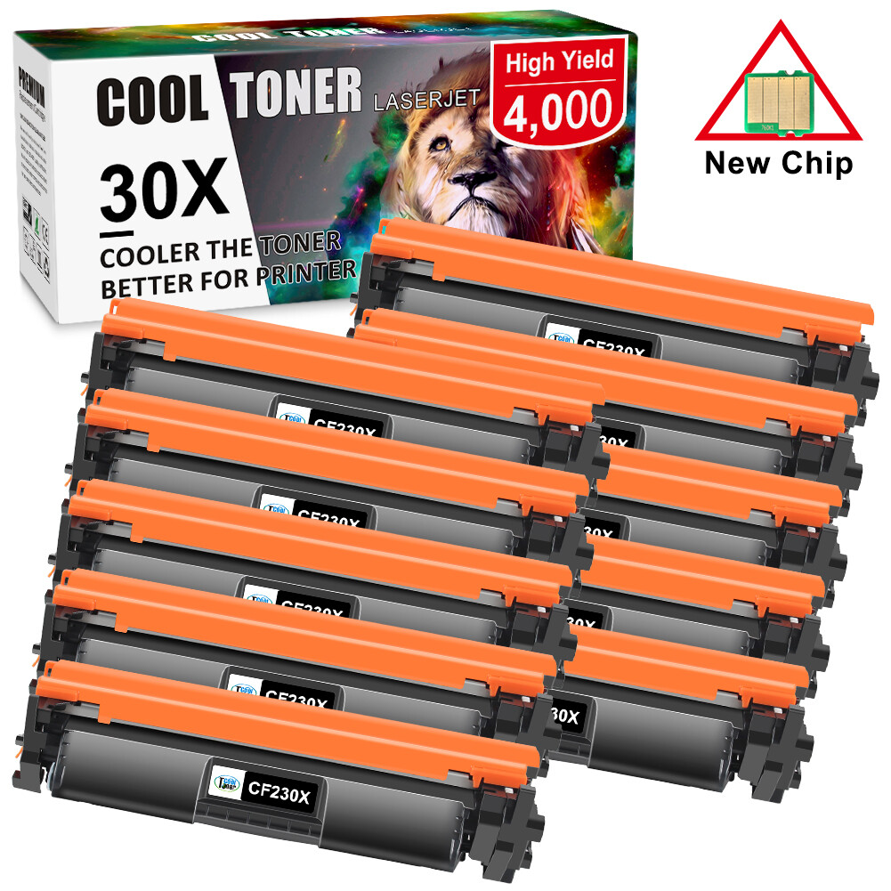 10 Pack CF230X 30X Toner Compatible with HP LaserJet M203dn M227fdn M227fdw MFP