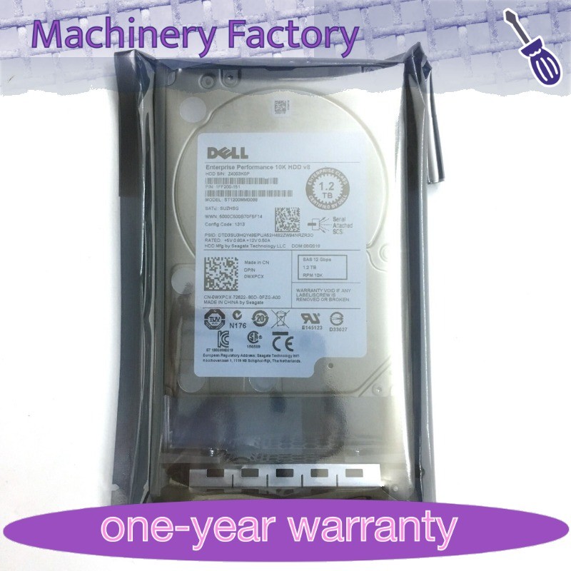 1PCS WXPCX 0WXPCX FOR Dell POWEREDGE 1.2TB 10K 12Gbps 2.5"SAS SERVER HDD ST1200