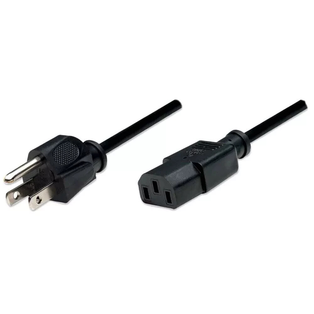 Manhattan - PC Power Cable, 1.8 m - 6ft. (Black)