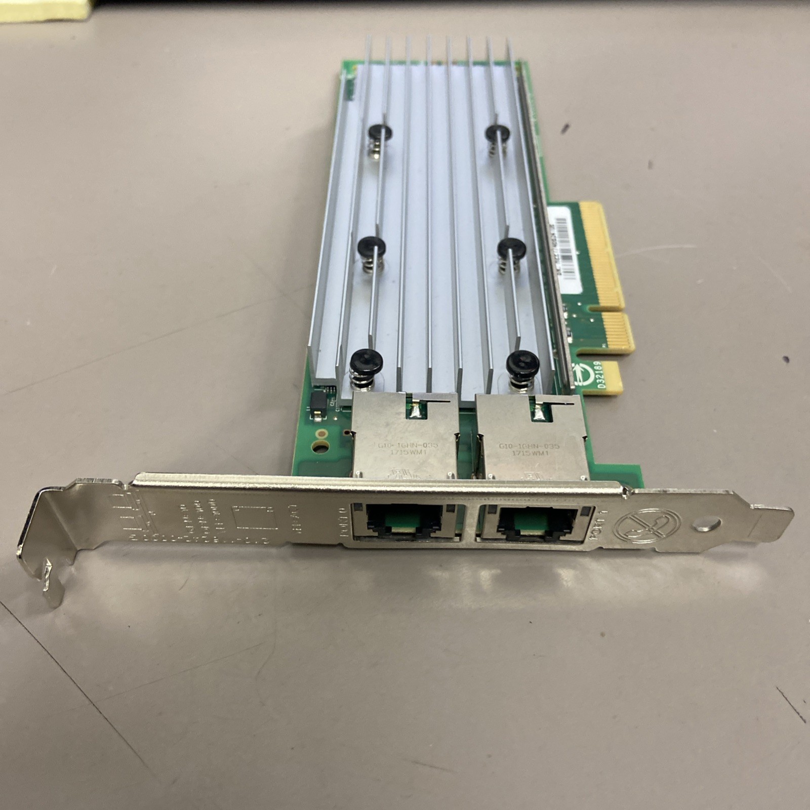 02J3X7 Dell QL41162HLRJ 2-Port 10GBASE-T RJ45 Adapter Card HIGH Profile 2J3X7